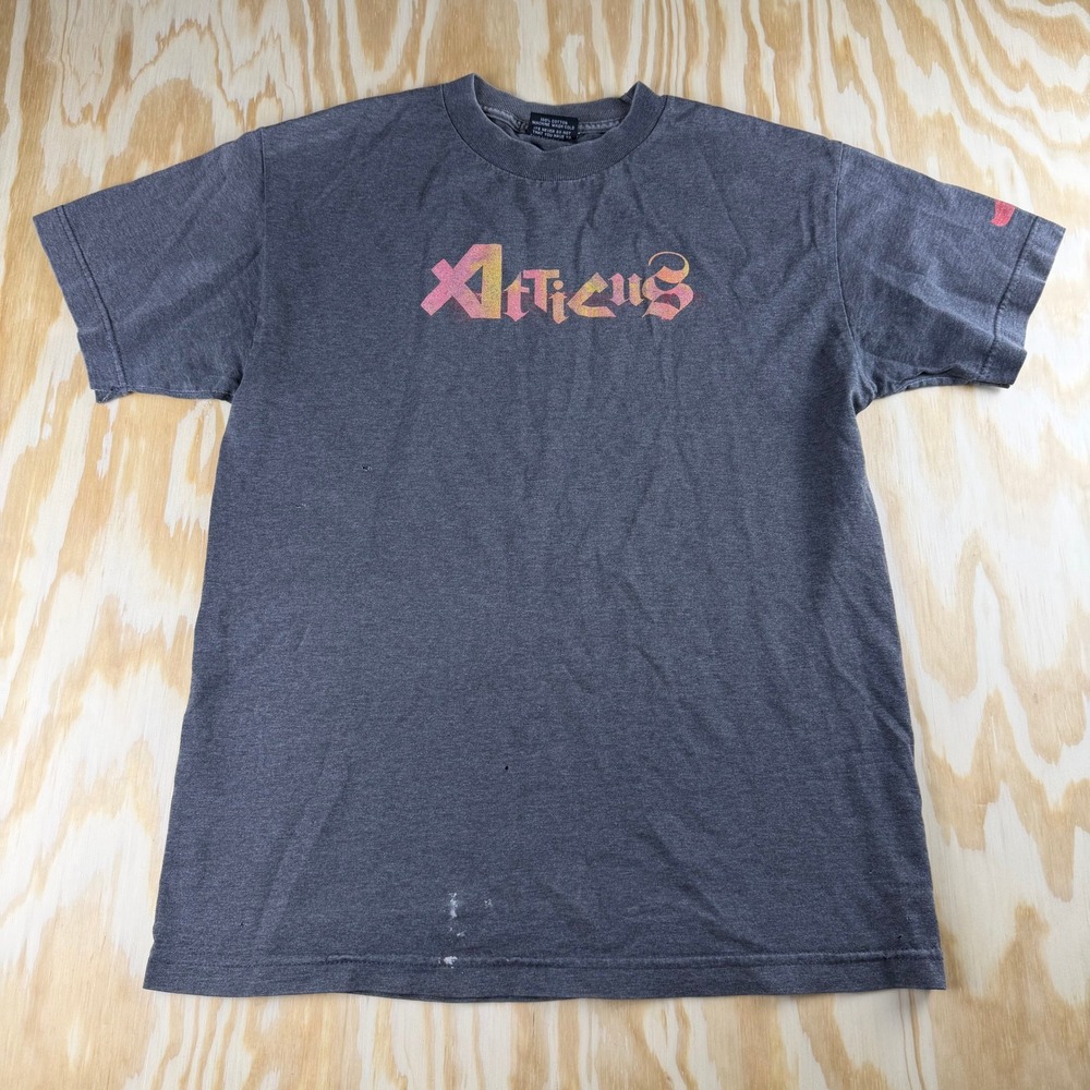 Vintage Atticus Shirt Medium Gray 90s Faded Finch Movie Book Promo Rare